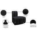  Manufacturer Color_Black -- Meridian Arc Stationary Fabric Chair IMAGE 9