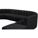  Manufacturer Color_Black -- Meridian Arc Stationary Fabric Sofa IMAGE 10