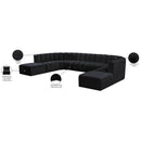  Manufacturer Color_Black -- Meridian Arc Stationary Fabric Sofa IMAGE 17