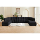  Manufacturer Color_Black -- Meridian Arc Stationary Fabric Sofa IMAGE 2