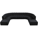  Manufacturer Color_Black -- Meridian Arc Stationary Fabric Sofa IMAGE 4