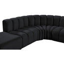  Manufacturer Color_Black -- Meridian Arc Stationary Fabric Sofa IMAGE 7