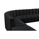  Manufacturer Color_Black -- Meridian Arc Stationary Fabric Sofa IMAGE 8