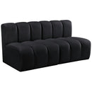  Manufacturer Color_Black -- Meridian Arc Stationary Fabric Sofa IMAGE 5