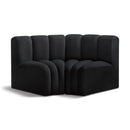  Manufacturer Color_Black -- Meridian Arc Stationary Fabric Sofa IMAGE 1