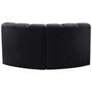  Manufacturer Color_Black -- Meridian Arc Stationary Fabric Sofa IMAGE 3