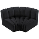  Manufacturer Color_Black -- Meridian Arc Stationary Fabric Sofa IMAGE 4