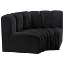  Manufacturer Color_Black -- Meridian Arc Stationary Fabric Sofa IMAGE 5