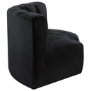 Meridian Arc Black Velvet 2 pc Modular Sectional IMAGE 7