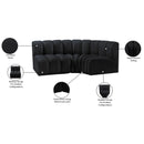  Manufacturer Color_Black -- Meridian Arc Stationary Fabric Sofa IMAGE 10