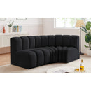  Manufacturer Color_Black -- Meridian Arc Stationary Fabric Sofa IMAGE 2