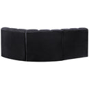  Manufacturer Color_Black -- Meridian Arc Stationary Fabric Sofa IMAGE 3
