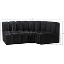  Manufacturer Color_Black -- Meridian Arc Stationary Fabric Sofa IMAGE 9
