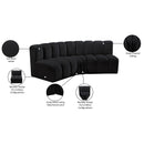  Manufacturer Color_Black -- Meridian Arc Stationary Fabric Sofa IMAGE 10