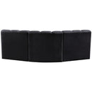  Manufacturer Color_Black -- Meridian Arc Stationary Fabric Sofa IMAGE 3