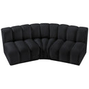  Manufacturer Color_Black -- Meridian Arc Stationary Fabric Sofa IMAGE 4