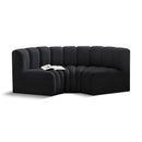 Manufacturer Color_Black -- Meridian Arc Stationary Fabric Sofa IMAGE 1