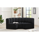  Manufacturer Color_Black -- Meridian Arc Stationary Fabric Sofa IMAGE 2