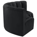 Manufacturer Color_Black -- Meridian Arc Stationary Fabric Sofa IMAGE 7