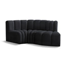  Manufacturer Color_Black -- Meridian Arc Stationary Fabric Sofa IMAGE 1