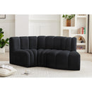  Manufacturer Color_Black -- Meridian Arc Stationary Fabric Sofa IMAGE 2