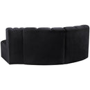  Manufacturer Color_Black -- Meridian Arc Stationary Fabric Sofa IMAGE 3