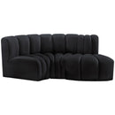 Manufacturer Color_Black -- Meridian Arc Stationary Fabric Sofa IMAGE 8