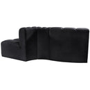  Manufacturer Color_Black -- Meridian Arc Stationary Fabric Sofa IMAGE 3