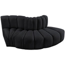  Manufacturer Color_Black -- Meridian Arc Stationary Fabric Sofa IMAGE 4