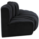  Manufacturer Color_Black -- Meridian Arc Stationary Fabric Sofa IMAGE 5