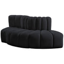  Manufacturer Color_Black -- Meridian Arc Stationary Fabric Sofa IMAGE 7