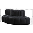  Manufacturer Color_Black -- Meridian Arc Stationary Fabric Sofa IMAGE 8