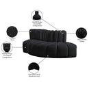  Manufacturer Color_Black -- Meridian Arc Stationary Fabric Sofa IMAGE 9