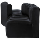  Manufacturer Color_Black -- Meridian Arc Stationary Fabric Sofa IMAGE 5