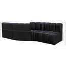  Manufacturer Color_Black -- Meridian Arc Stationary Fabric Sofa IMAGE 8