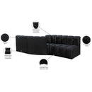  Manufacturer Color_Black -- Meridian Arc Stationary Fabric Sofa IMAGE 9