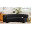  Manufacturer Color_Black -- Meridian Arc Stationary Fabric Sofa IMAGE 2