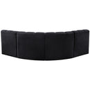  Manufacturer Color_Black -- Meridian Arc Stationary Fabric Sofa IMAGE 3