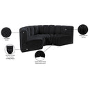  Manufacturer Color_Black -- Meridian Arc Stationary Fabric Sofa IMAGE 11
