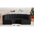  Manufacturer Color_Black -- Meridian Arc Stationary Fabric Sofa IMAGE 2