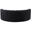  Manufacturer Color_Black -- Meridian Arc Stationary Fabric Sofa IMAGE 3