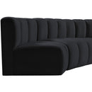  Manufacturer Color_Black -- Meridian Arc Stationary Fabric Sofa IMAGE 9