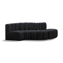  Manufacturer Color_Black -- Meridian Arc Stationary Fabric Sofa IMAGE 1