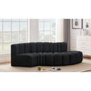  Manufacturer Color_Black -- Meridian Arc Stationary Fabric Sofa IMAGE 2