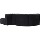  Manufacturer Color_Black -- Meridian Arc Stationary Fabric Sofa IMAGE 3