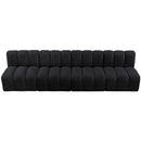  Manufacturer Color_Black -- Meridian Arc Stationary Fabric Sofa IMAGE 4
