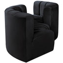  Manufacturer Color_Black -- Meridian Arc Stationary Fabric Sofa IMAGE 5