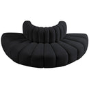  Manufacturer Color_Black -- Meridian Arc Stationary Fabric Sofa IMAGE 4