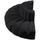  Manufacturer Color_Black -- Meridian Arc Stationary Fabric Sofa IMAGE 6