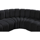  Manufacturer Color_Black -- Meridian Arc Stationary Fabric Sofa IMAGE 10